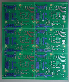 5G 장비를 위한 OEM 파란 Peelable 접착제 임피던스 통제 PCB 녹색 땜납 가면