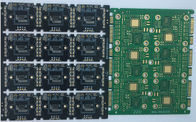 전자적 단일은 1개의 레이어 1 항공 회사 코드 FR4 원형 PCB 보드를 측면을 댔습니다